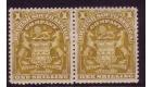 SG84b. 1907 1/- Deep olive-bistre. Superb fresh pair...