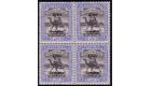 SG A11. 1909 2p Black and blue. Superb fresh mint block of 4...