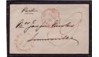 SG CC1. 1849 Mourning envelope to Lennoxville with lovely crowne