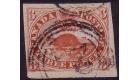 SG22a. 1857 3d Red. 'Ribbed' 'Major Re-Entry'. A gem quality...