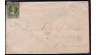 SG16. 1860 5c Sap-green, used on single rate cover from...