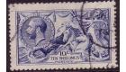 SG411var. 1915 10/- Deep blue. Very fine used....