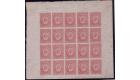 SG20. 1861 6d Rose-lake. A Post Office fresh U/M mint sheet...