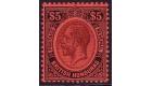 SG125. 1924 $5 Purple and black/red. Superb fresh mint...