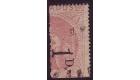 SG86. 1878 1d on half 5/- Dull rose. Choice used...