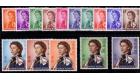 SG196-210. 1962 Set of 15. Post Office fresh U/M mint...