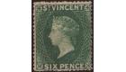 SG19b. 1875 6d Deep blue-green. A choice mint...