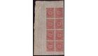 SG18. 1861 4d Rose-lake. Post Office fresh U/M mint block 8...