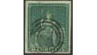 SG27. 1858 (4d) Green. Superb fine used with large margins...