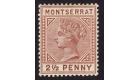 SG9. 1884 2 1/2d Red-Brown. Brilliant fresh mint...