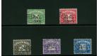 SG ED6-ED10. 1942 Eritrea. Full set of 5. Brilliant fine used...