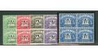 SG ED6-ED10. 1948 Set of 5. Brilliant U/M blocks of 4...