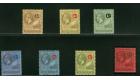 SG55-61. 1921 Set of 7. Superb fresh mint...