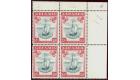 SG163a. 1938 (Colonial Release) 10/- Steel blue and carmine (nar
