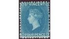 SG6. 1866 4d Deep blue. Choice mint with...