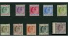 SG50-59. 1902 Set of 10. Superb fresh mint...