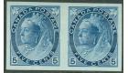 SG157a. 1898 5c Slate-blue 'Imperforate' Horizontal...