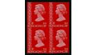 SG289var. 1973 50c Light orange-vermilion. 'Imperforate Pair'...