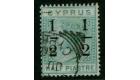 SG28b. 1886 1/2 on 1/2pi Emerald-green. 'Small '1' at Right'. Ra