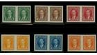 SG357-362. 1937 'Imperforate Pairs'. A stunning set of 6...