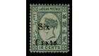 SG50. 1892 6c on 16c Grey. Superb fresh mint with excellent...