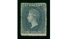 SG9. 1866 1/- Slate-grey. Very fine mint and well centred...