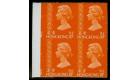 SG311var. 1973 10c Bright orange. 'Imperforate' Error...