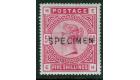 SG180s. 1883 5/- Rose. 'SPECIMEN'. An exceptional well centred..