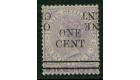 SG90a. 1892 1c on 6c Lilac. 'Surcharge Double, One Inverted'...