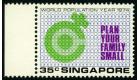 SG239a. 1974 35c Multicoloured 'Emerald (male symbol) Omitted'.