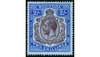 SG51bf. 1920 2/- Purple and blue/blue 'Damaged leaf at bottom ri