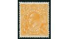 SG85w. 1927 1/2d Orange. 'Watermark Inverted'. Superb fresh mint