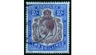 SG51bx. 1920 2/- Purple and blue/blu 'Watermark Reversed'. Very 