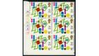 SG1029a. 1977 8 1/2p Multicoloured. 'Imperforate Pair'. U/M mint