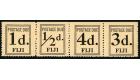 SG D1a. 1912 'Postage Due' Se-tenant horizontal strip of 4...