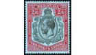 SG89b. 1927 2/6 Black and carmine/pale blue 'Broken crown and sc
