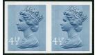SG X865a. 1973 4 1/2d Grey-blue. 'Imperforate'. Superb U/M mint.