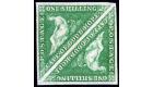 SG21. 1863 1/- Bright emerald-green. Choice brilliant fresh mint