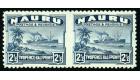 SG30Bb 1848 2 1/2d Dull blue 'Horizontal Pair, Imperforate Betwe
