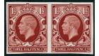 SG441a. 1934 1 1/2d Red-brown 'Imperforate Pair'. U/M mint...