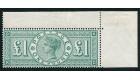 SG212. 1891 £1 Green. Choice brilliant fresh U/M top corner she