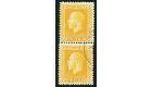 SG421d. 1915 4d Yellow. 'Mixed Perforations'. Superb used vertic
