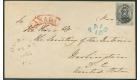 SG3. 1851 6d Brown-purple 'Laid Paper'. Immaculate envelope...