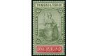 SG215. 1921 £1 Green and carmine. Post Office fresh UN/M...