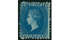 SG6. 1866 4d Deep blue. Extremely fine mint...