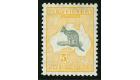 SG135. 1932 5/- Grey and yellow. Superb fresh well centred...