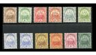 SG77-87. 1922 Set of 12. Very fine mint...