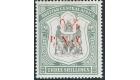 SG53c. 1897 1d on 3s Black and sea-green. 'Surcharge Double'. Ch