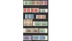 SG375-388. 1942 Set of 14. 'IMPERFORATE PAIRS' Brilliant fresh U