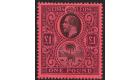 SG128. 1912 £1 Black and purple/red. Brilliant fresh mint...